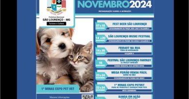 CONFIRA O CALENDÁRIO DE EVENTOS PARA O MÊS DE NOVEMBRO EM SÃO LOURENÇO