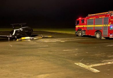 HELICÓPTERO SOFRE ACIDENTE AO TENTAR DECOLAR DO AEROPORTO DE CAXAMBU