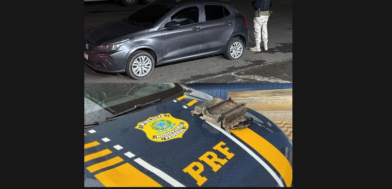 PRF FRUSTRA FURTO DE PEÇAS DE CAMINHÃO, APREENDE VEÍCULO UTILIZADO NO CRIME