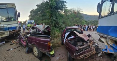 MULHER MORRE E HOMEM FICA GRAVEMENTE FERIDO EM ACIDENTE ENTRE CARRO E ÔNIBUS